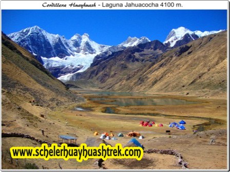 Campamento de Jahuacocha Huayhuash Alpine Route